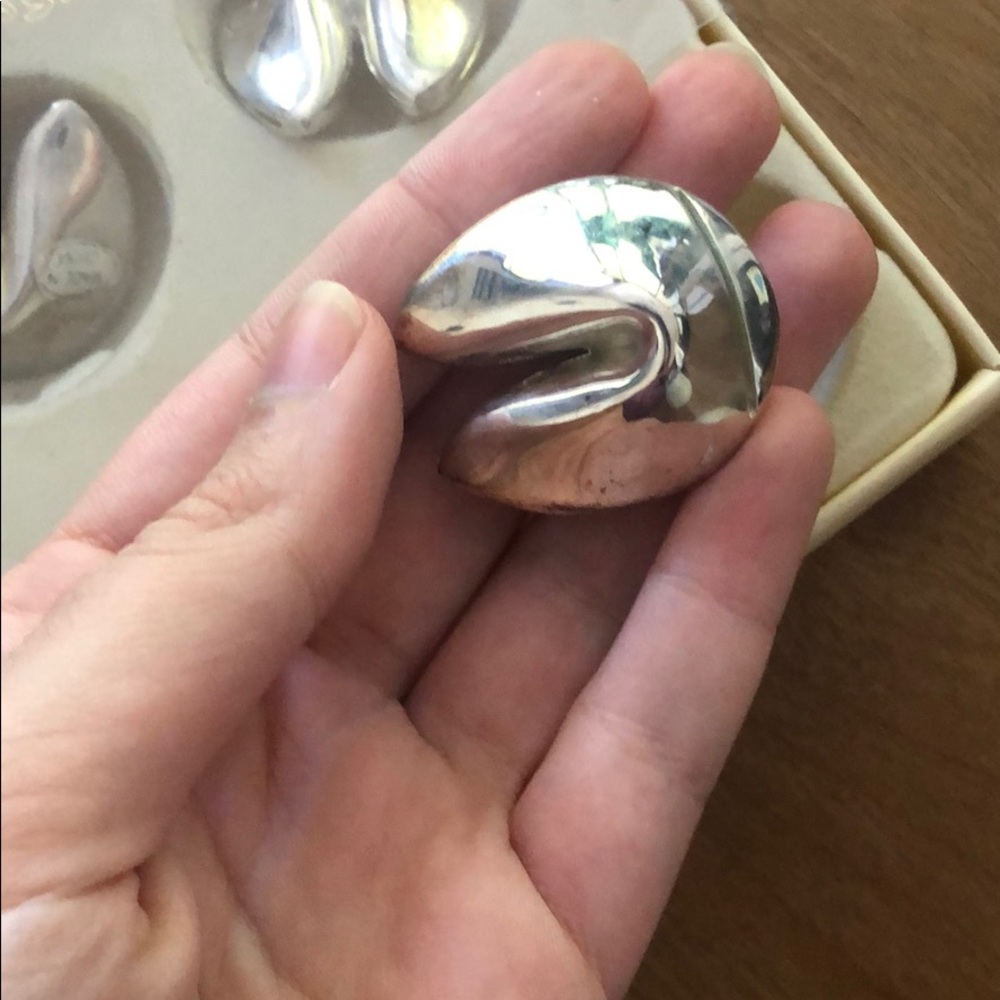 Lenox silver plated fortune cookie card holders - Picture 2 of 3